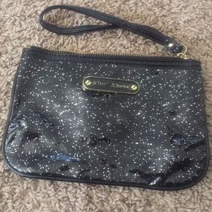 Betsey Johnson Glitter Wristlet